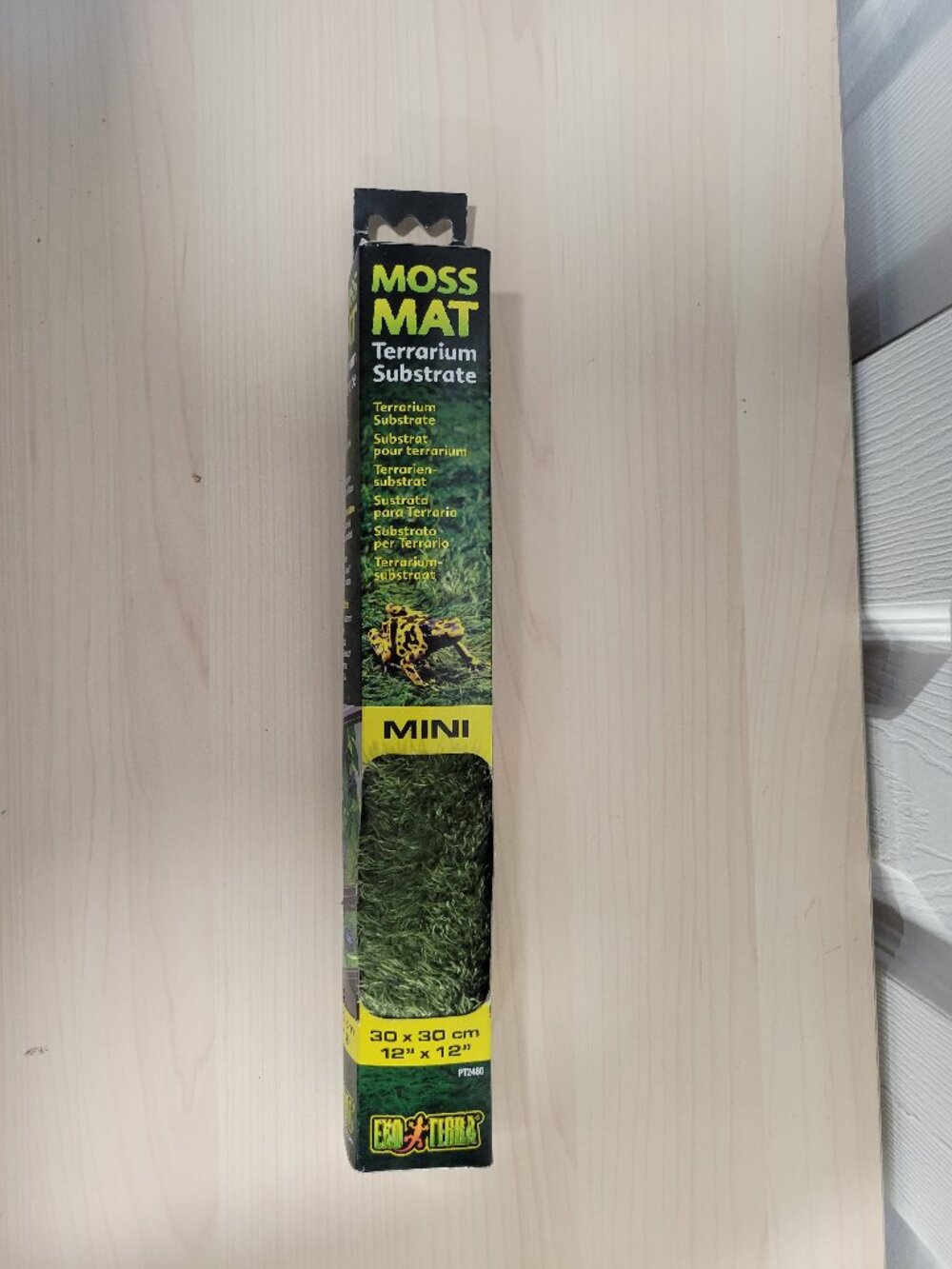 EXO TERRA Fuzzy Moss Mat Reptile Terrarium Substrate Mini 12" x 12", NEW Unused
